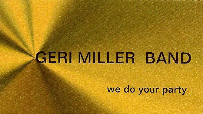 Geri Miller Band - we do your party